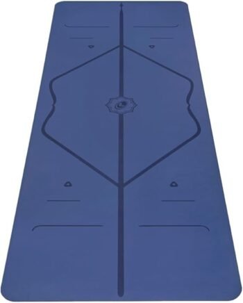 Liforme Original Yoga Mat – Free Yoga Bag Included – Patented Alignment System, Warrior-like Grip, Non-slip, Eco-friendly, sweat-resistant, long, wide, 4.2mm thick mat for comfort