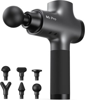 opove M3 Pro 2 Massage Gun Deep Tissue Percussion Muscle Massager for Workout, Percussive Therapy Fascia Gun for Athletes Fast Recovery, 30 Days Long Battery Life, 70lbs Stall Force, Space Gray