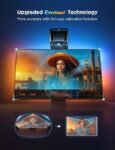 Govee TV Backlight 3 Lite with Fish-Eye Correction Function Sync to 75-85 Inch TVs, 16.4ft RGBICW Wi-Fi LED Strip Lights with Camera, 4 Colors in 1 Lamp Bead, Voice and APP Control, Adapter