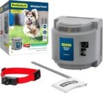 PetSafe Wireless Pet Containment System – Original Wireless Electric Fence for Dogs – Covers Up to 1/2 Acre – for Pets 8lb+