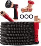 Pocket Hose 100 FT Copper Head Expandable Garden Hose with Pocket Pivot, No Tangles, AS SEEN ON TV, 360° Swivel, Tri-Tex Tubing, Force Field Jacket, Lead-Free, No-Kink, Anti-Burst w/APT