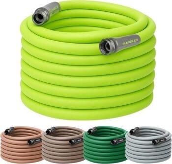 Flexzilla Garden Hose 5/8 in. x 100 ft., Lightweight All-Weather Water Hose, Durable and Flexible, Leak-Free Connections