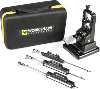 Work Sharp Precision Adjust Elite Knife Sharpener – Adjustable Knife Sharpening System – For Hunting, Serrated & Kitchen Knives