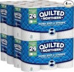 Quilted Northern Ultra Soft & Strong Toilet Paper, 48 Double Rolls, 48 = 96 Regular Rolls,12 Count (Pack of 4)