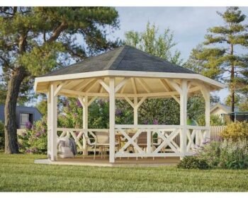 Kiosque de Jardin en Bois Betty - Palmako - 465 cm - 18 m²