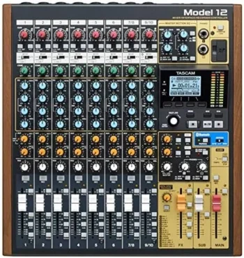 Tascam Model 12 All-in-One 12-track Digital Multitrack Mixings and Recording Studio, Mixer, USB Audio Interface and DAW Controllers
