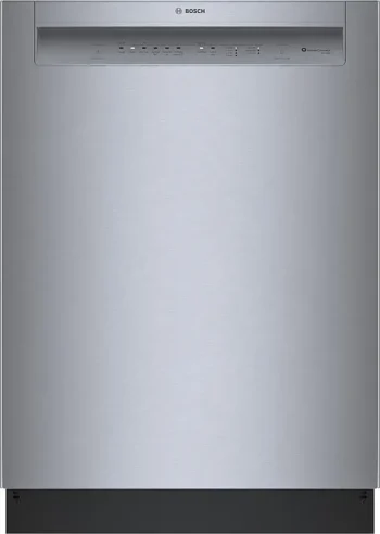 Bosch – 100 Series 24″ Front Control Smarts Built-In Hybrid Tub Dishwashers with PureDry, 50 dBA – Stainless Steel