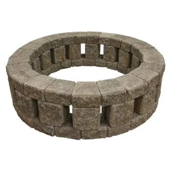 Stonehenge 58 in. x 16 in. Concrete Fire Pit Kit in Northwest Blends.