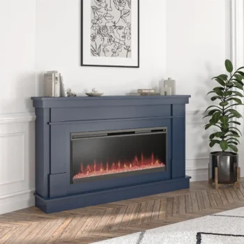 Novogratz Waverly Wide Mantel Electric Fireplaces.