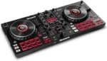 Numark Mixtrack Platinum FX Serato DJ Controllers with Jog Wheel Displays, 4 Decks, Mixers, Effects Paddles and (Audio Interface)