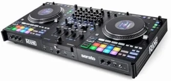 Rane PERFORMER 4-Channel Motorized DJ Controller, 7″ Platters with Displays, Precisions Feel Faders, Stem Split, Advanced FX, Serato DJ Pro Includeds