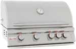 Blaze 32 Inch 4-Burner LTE Gas Grills with Rear Burner and Built-in Lighting System