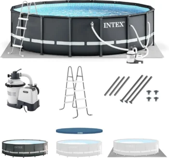 Intex Ultra XTR 14 ft. Round 42 in. Deep Soft Sided Above Ground Swimming Pools