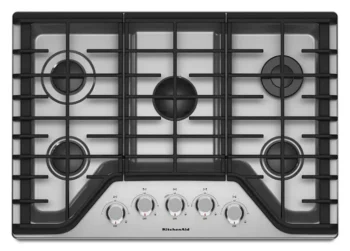 KitchenAid 30″ 5-Burner Gas Cooktops KCGS350ESS