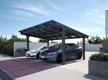 Carport solaire premium métal