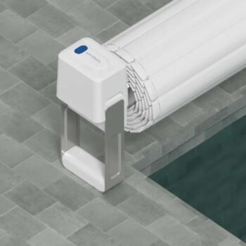 Volet piscine manuel motorisable APF Pool Swift et sa iBox 410