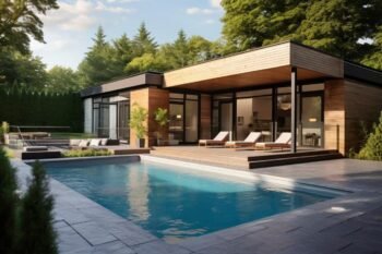 Pool house en bois