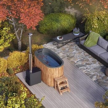 Ducktub Ovalti bain nordique pour 2 personnes – chauffé au bois à l'électricité