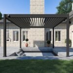Pergola bioclimatique autoportante