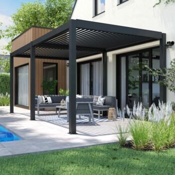 Ombréa Pergola bioclimatique adossée 3x6M