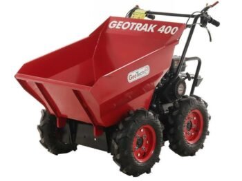 Brouette à moteur GeoTech Pro GEOTRAK 400 - benne dumper 400 kg - 4 roues motrices
