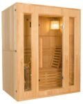 Sauna Finlandais Vapeur Feroe 3 Places en Hemlock 1500x1200x1900mm Poêle Electrique 4.5kW