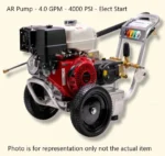 Pressure-Pro Eagle II 4000 PSI @ 4.0 GPM AR Pump Belt Drive Gas Honda Engine Cold Water Pressure Washer w/ Electric Starts