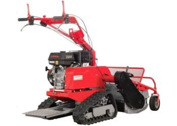 Tondeuse débroussailleuse à fléaux sur chenilles autotractée essence 860 mm 15 CV Torros kpm860r kpm860r