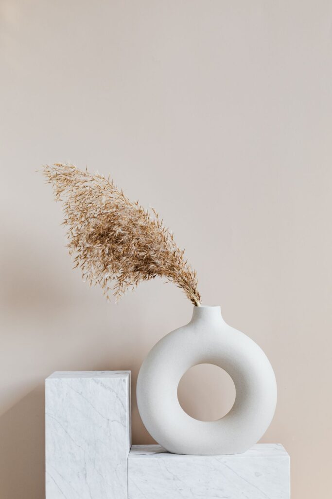 Ridge Ceramic Vase